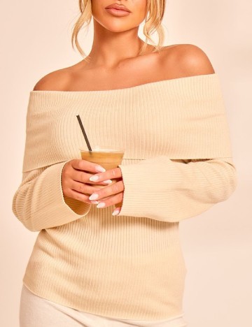 Bluza PRETTYLITTLETHING Maternity, crem