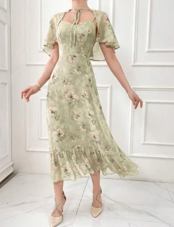 Rochie medie SHEIN, verde