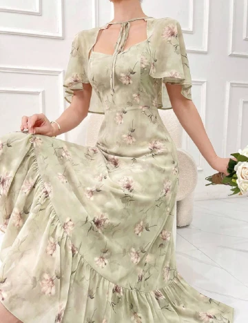Rochie medie SHEIN, verde