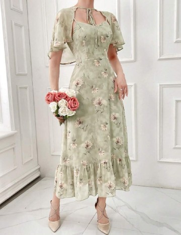 Rochie medie SHEIN, verde