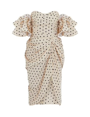 Rochie medie PRETTYLITTLETHING, crem