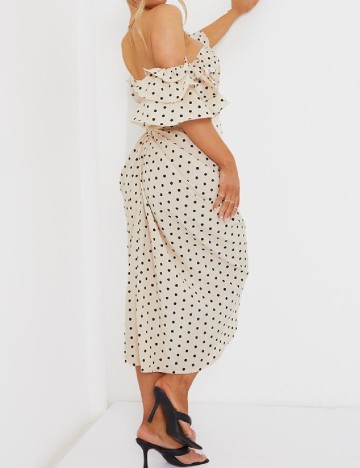 Rochie medie PRETTYLITTLETHING, crem