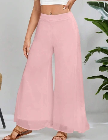 Pantaloni SHEIN, roz