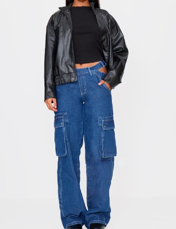 
						Blugi PRETTYLITTLETHING, albastru
