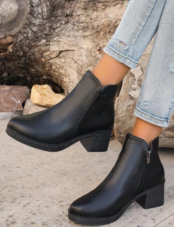 Botine SHEIN, negru