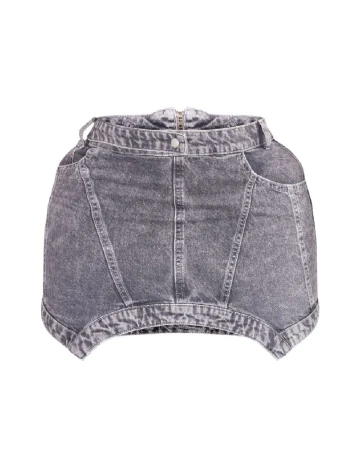 Fusta PRETTYLITTLETHING Plus Size, gri