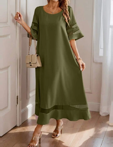 Rochie lunga SHEIN, verde