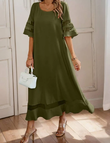 Rochie lunga SHEIN, verde