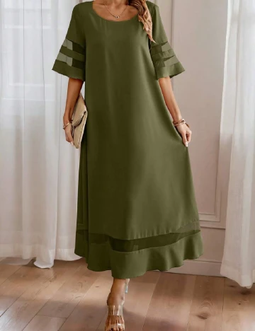 Rochie lunga SHEIN, verde
