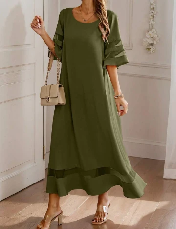 Rochie lunga SHEIN, verde