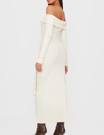 Rochie medie PRETTYLITTLETHING, ecru