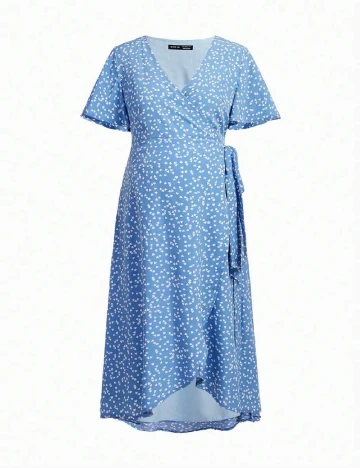Rochie medie SHEIN Maternity, albastru