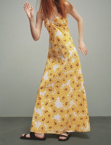 
						Rochie lunga Mango, galben