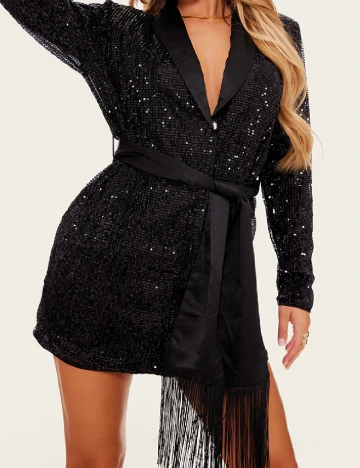 Rochie scurta PRETTYLITTLETHING, negru