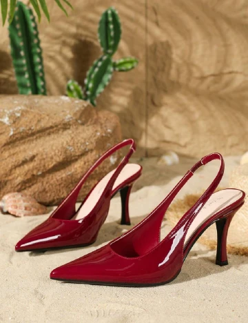 Pantofi SHEIN, grena