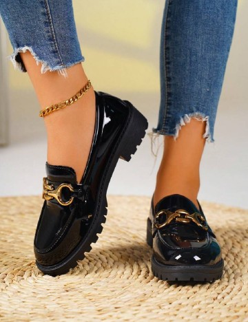 Mocasini SHEIN, negru