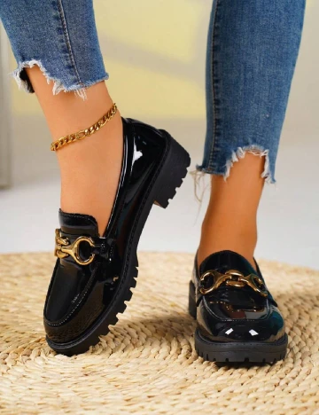 Mocasini SHEIN, negru