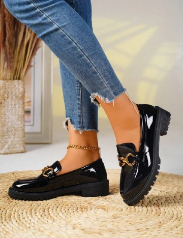 Mocasini SHEIN, negru