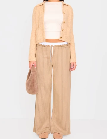Pantaloni PRETTYLITTLETHING, bej