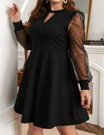 Rochie scurta SHEIN CURVE, negru