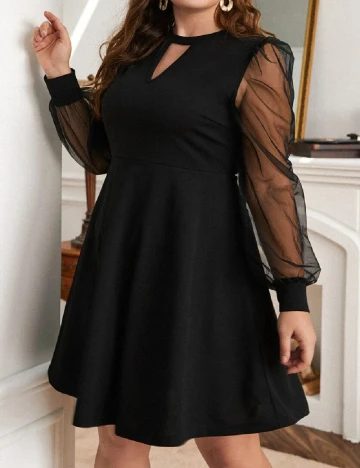 Rochie scurta SHEIN CURVE, negru