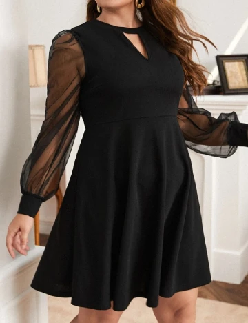 Rochie scurta SHEIN CURVE, negru