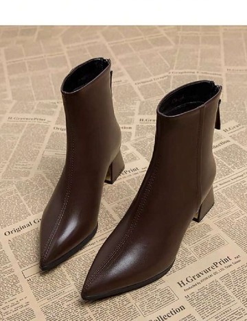 Botine SHEIN, maro