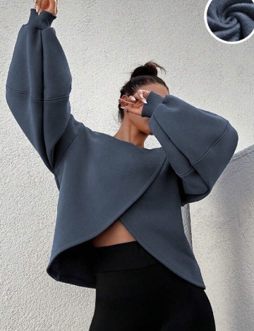 Bluza SHEIN, gri petrol
