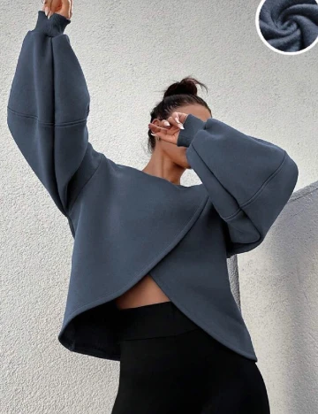 Bluza SHEIN, gri petrol