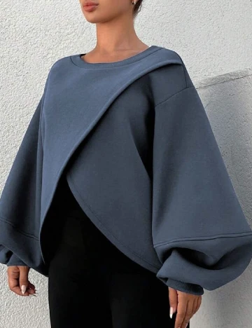 Bluza SHEIN, gri petrol