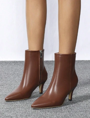 Botine SHEIN, maro