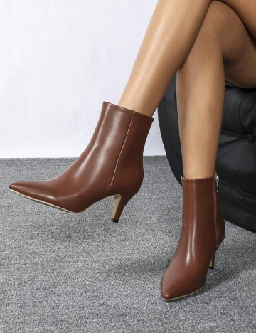 Botine SHEIN, maro