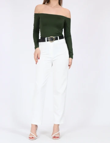 Pantaloni SHEIN, alb