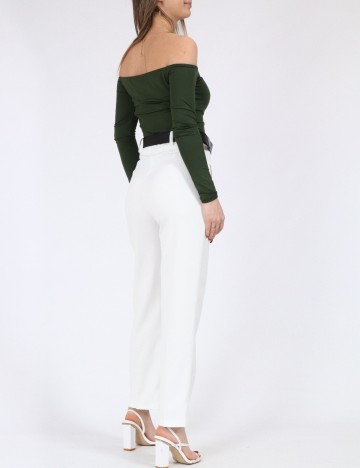 Pantaloni SHEIN, alb