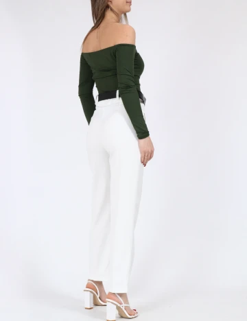 Pantaloni SHEIN, alb