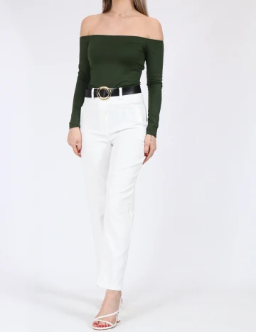 Pantaloni SHEIN, alb