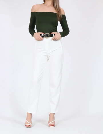 Pantaloni SHEIN, alb