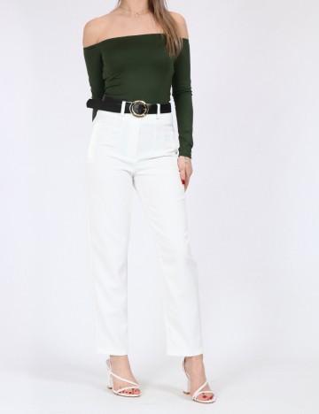 Pantaloni SHEIN, alb