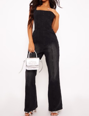 Salopeta PRETTYLITTLETHING, negru