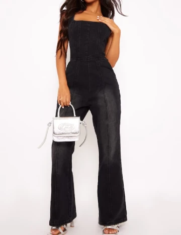 Salopeta PRETTYLITTLETHING, negru