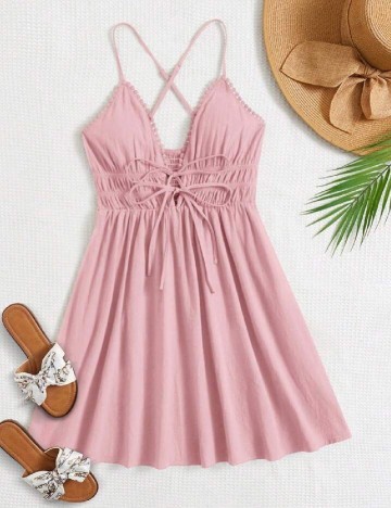 Rochie scurta SHEIN, roz