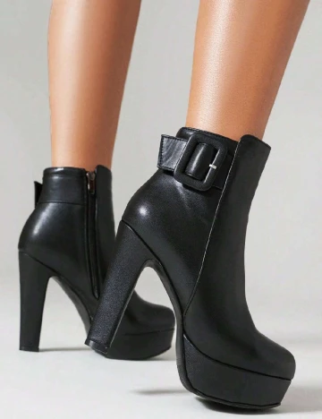 Botine SHEIN, negru