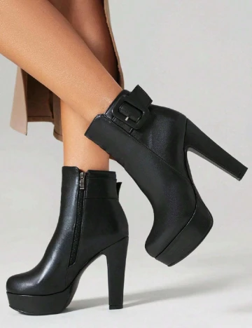 Botine SHEIN, negru