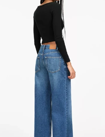 Top Pull&Bear, negru Negru