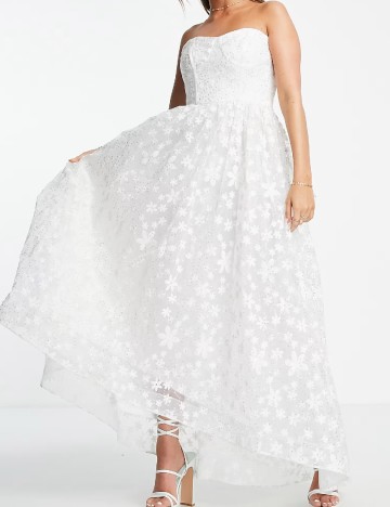 Rochie lunga Maya Deluxe, alb