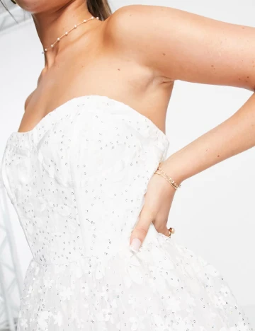 Rochie lunga Maya Deluxe, alb Alb
