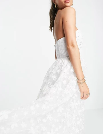 Rochie lunga Maya Deluxe, alb Alb
