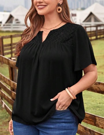 Bluza Emery Rose Curve, negru