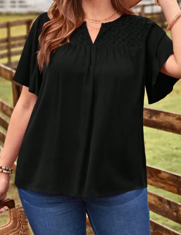 Bluza Emery Rose Curve, negru