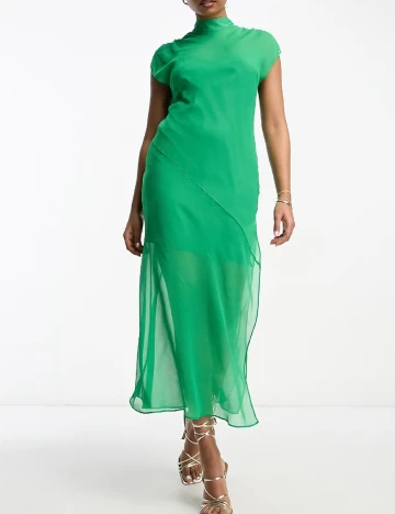Rochie medie ASOS, verde